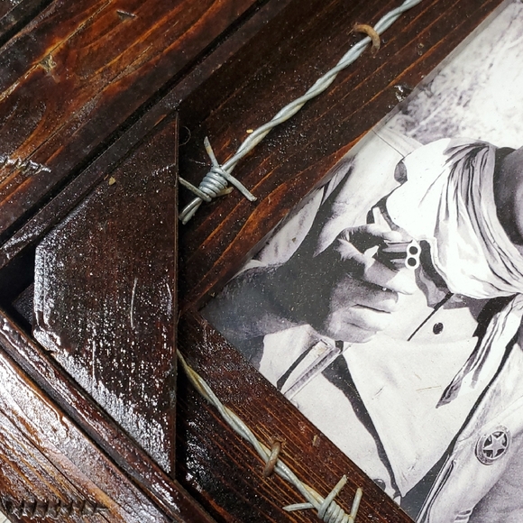 Rustic Brown Double Photo Frame - Picture 6 of 7